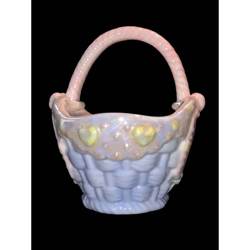 1996 Vintage Precious Moments Collectible Porcelain‎ Basket 